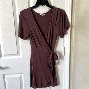 Charlotte Russe, cross over off purple dress, short sleeves, size S, wore once